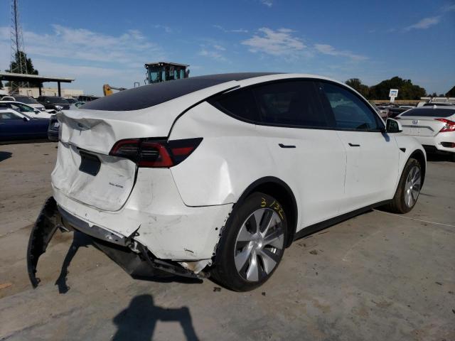 7SAYGDEE9NF571833 - 2022 TESLA MODEL Y WHITE photo 3