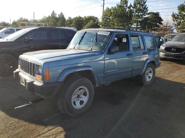 1J4FF68S1XL520664 - 1999 JEEP CHEEROKEE SPORT BLUE photo 1