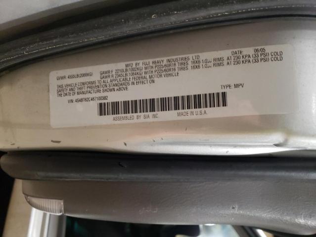 4S4BT62C467100382 - 2006 SUBARU BAJA SPORT SILVER photo 12