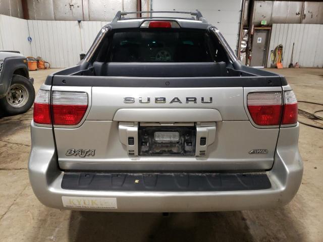 4S4BT62C467100382 - 2006 SUBARU BAJA SPORT SILVER photo 6