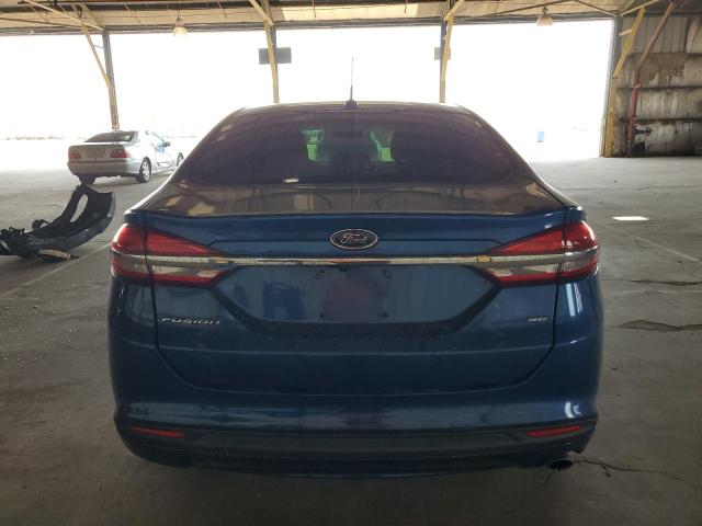 3FA6P0H77JR241083 - 2018 FORD FUSION SE BLUE photo 6