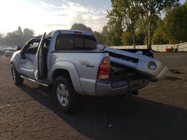 3TMJU62N95M004640 - 2005 TOYOTA TACOMA DOUBLE CAB PRERUNNER SILVER photo 3