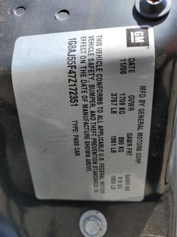 1G8AJ55F47Z172351 - 2007 SATURN ION LEVEL 2 SILVER photo 12