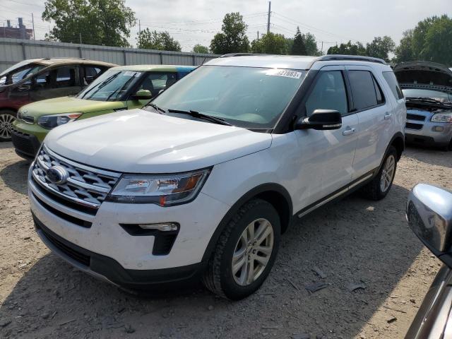 1FM5K8D87KGB05915 - 2019 FORD EXPLORER XLT Weiß Foto 1