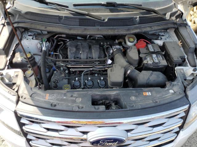 1FM5K8D87KGB05915 - 2019 FORD EXPLORER XLT Weiß Foto 12