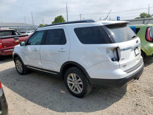 1FM5K8D87KGB05915 - 2019 FORD EXPLORER XLT Weiß Foto 2