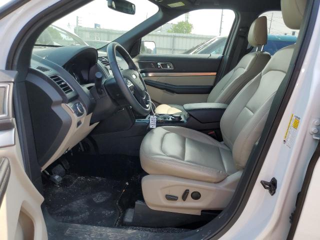 1FM5K8D87KGB05915 - 2019 FORD EXPLORER XLT Weiß Foto 7