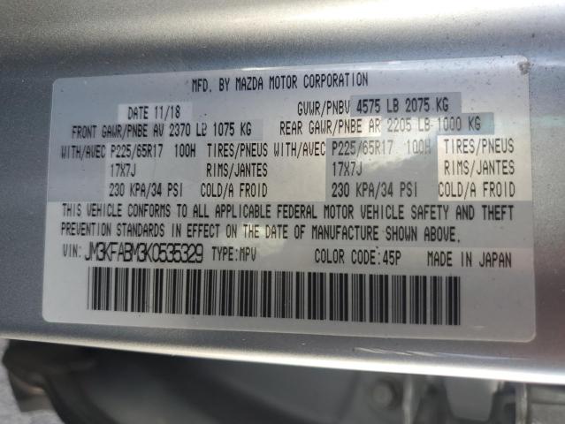 JM3KFABM3K0535329 - 2019 MAZDA CX-5 SPORT Күміс фото 13