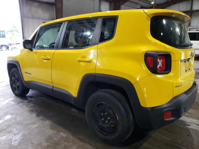 ZACNJBAB1KPJ75141 - 2019 JEEP RENEGADE SPORT YELLOW photo 2