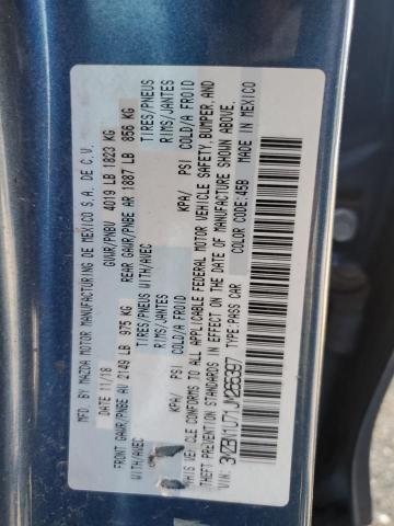 3MZBN1U71JM265397 - 2018 MAZDA 3 SPORT BLUE photo 13