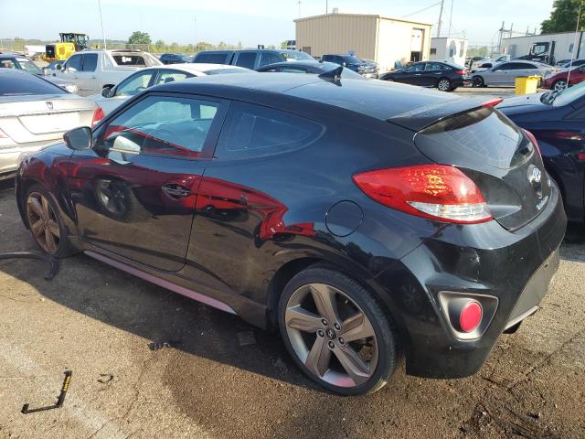 KMHTC6AE3DU169943 - 2013 HYUNDAI VELOSTER TURBO BLACK photo 2