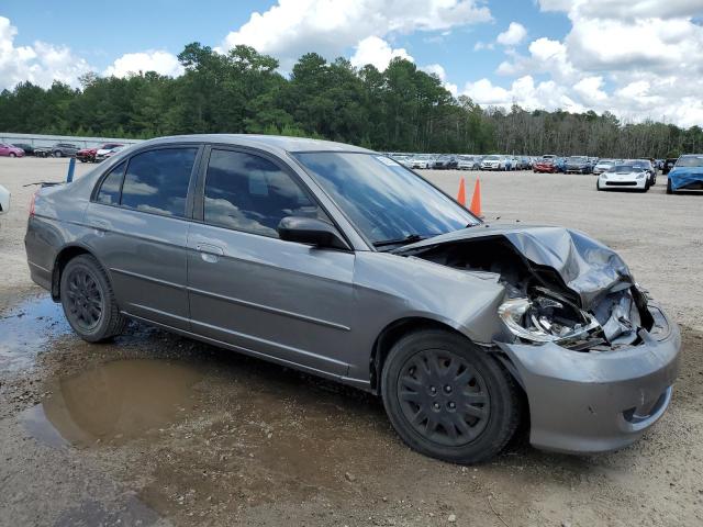 2HGES15594H597579 - 2004 HONDA CIVIC LX GRAY photo 4