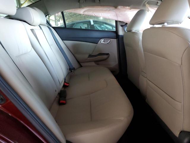 2HGFB2F98FH513606 - 2015 HONDA CIVIC EXL ბურგუნდია ფოტო 10