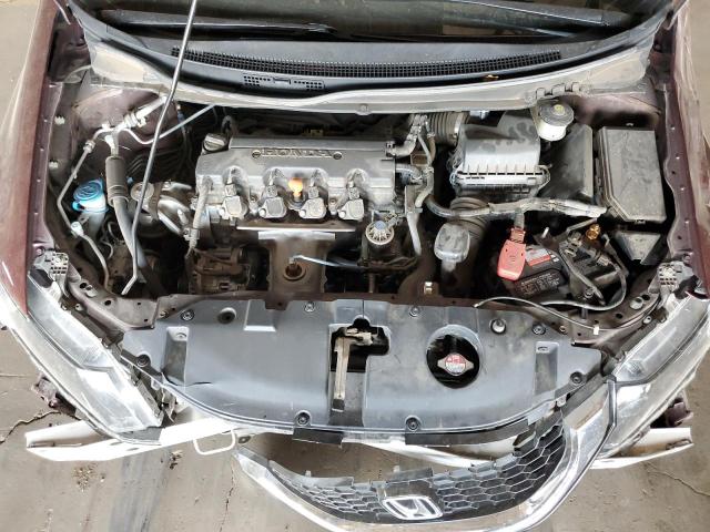2HGFB2F98FH513606 - 2015 HONDA CIVIC EXL ბურგუნდია ფოტო 11