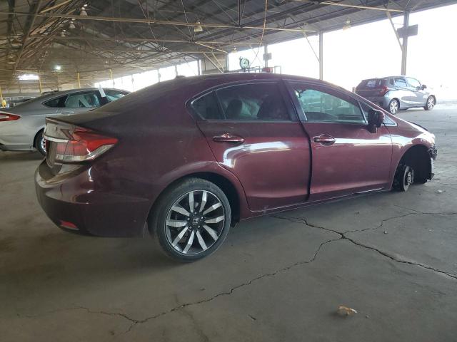 2HGFB2F98FH513606 - 2015 HONDA CIVIC EXL ბურგუნდია ფოტო 3