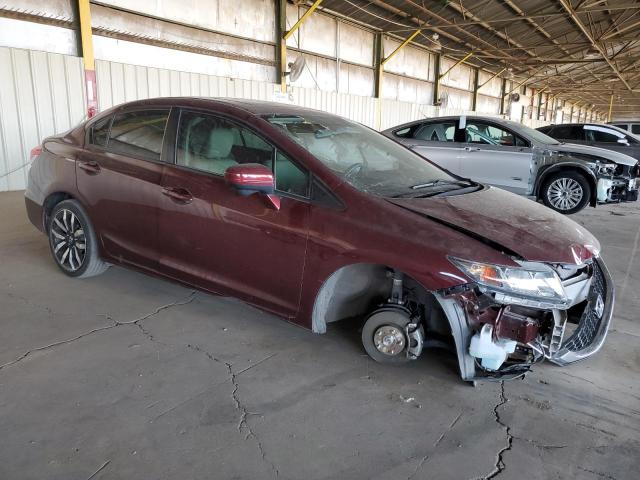 2HGFB2F98FH513606 - 2015 HONDA CIVIC EXL ბურგუნდია ფოტო 4