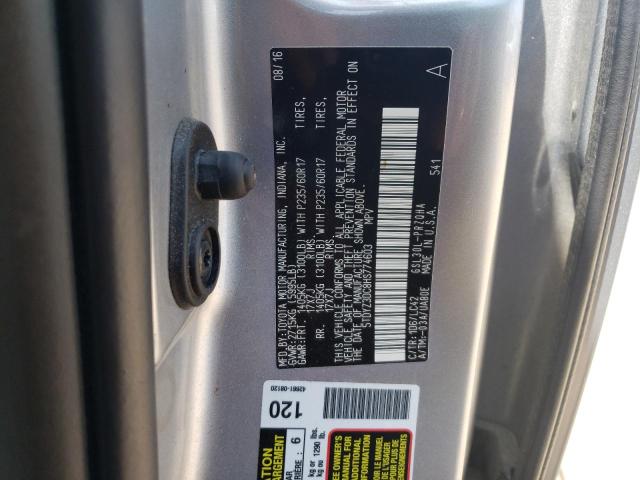 5TDYZ3DC8HS774603 - 2017 TOYOTA SIENNA XLE SILVER photo 13