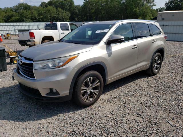 5TDKKRFH8GS500595 - 2016 TOYOTA HIGHLANDER XLE Թուխ լուսանկար 1
