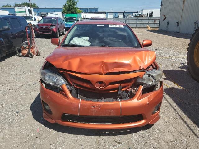 2T1BU4EE7DC066596 - 2013 TOYOTA COROLLA BASE ნარინჯისფერი ფოტო 5