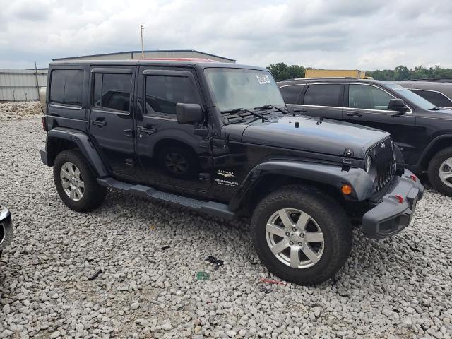 1C4BJWEG3FL762308 - 2015 JEEP WRANGLER U SAHARA შავი ფოტო 4