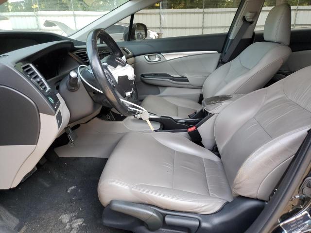 19XFB2F97DE013783 - 2013 HONDA CIVIC EXL BLACK photo 7