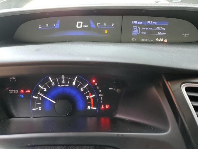 19XFB2F97DE013783 - 2013 HONDA CIVIC EXL BLACK photo 9