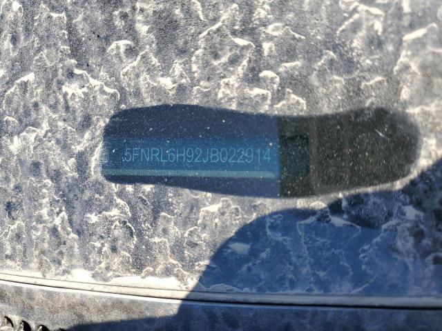 5FNRL6H92JB022914 - 2018 HONDA ODYSSEY ELITE Szary zdjęcie 13