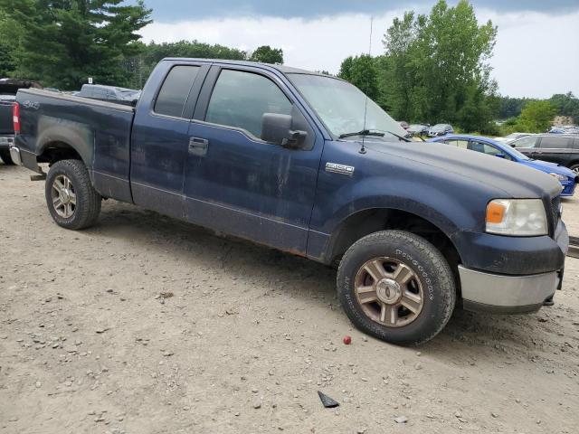 1FTRX14W95FA48494 - 2005 FORD F150 BLUE photo 4