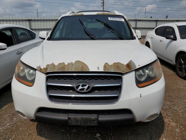 5NMSH13E19H256014 - 2009 HYUNDAI SANTA FE SE WHITE photo 5