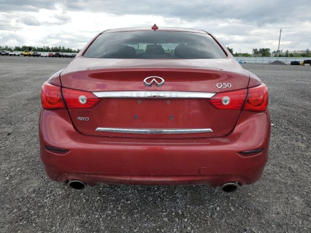 JN1BV7AR6EM681395 - 2014 INFINITI Q50 BASE Qırmızı foto 6