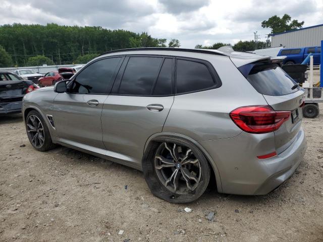 5YMTS0C08L9B72077 - 2020 BMW X3 M COMPETITION SILVER photo 2