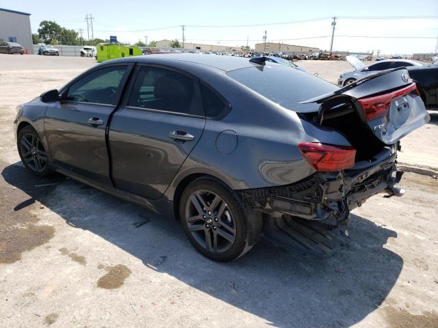 3KPF34AD8ME415882 - 2021 KIA FORTE GT LINE GRAY photo 2