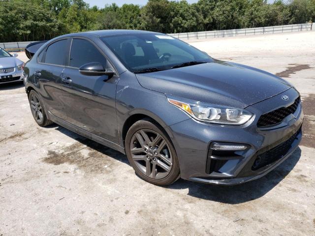 3KPF34AD8ME415882 - 2021 KIA FORTE GT LINE GRAY photo 4