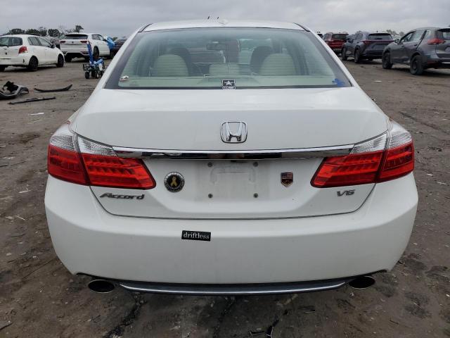 1HGCR3F80DA045166 - 2013 HONDA ACCORD EXL WHITE photo 6