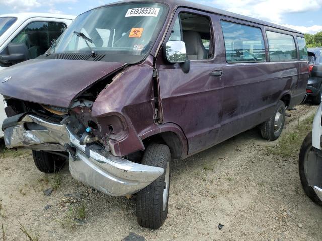 2B5WB35Z6TK162997 - 1996 DODGE RAM WAGON B3500 PURPLE photo 1