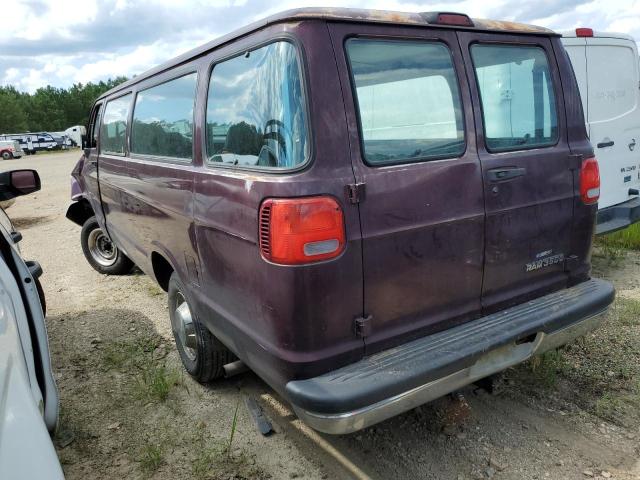 2B5WB35Z6TK162997 - 1996 DODGE RAM WAGON B3500 PURPLE photo 2