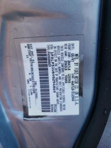 1FALP51U6VG294869 - 1997 FORD TAURUS G BLUE photo 12