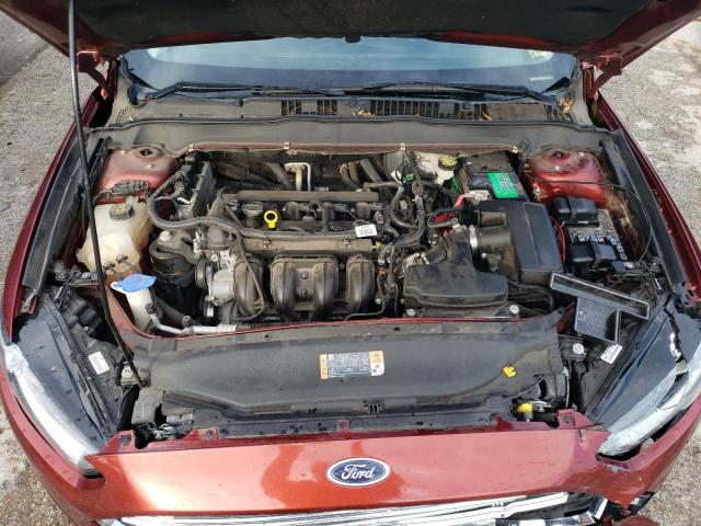 3FA6P0H7XER113829 - 2014 FORD FUSION SE RED photo 11