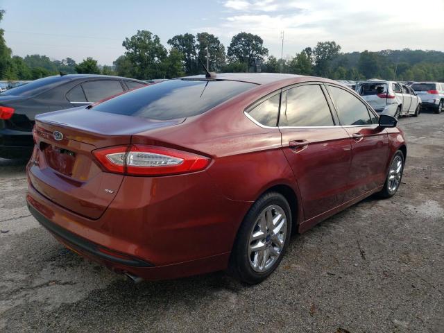 3FA6P0H7XER113829 - 2014 FORD FUSION SE RED photo 3