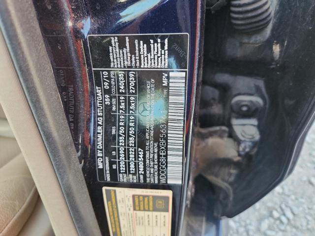 WDCGG8HBXBF563761 - 2011 MERCEDES-BENZ GLK 350 4MATIC BLUE photo 13