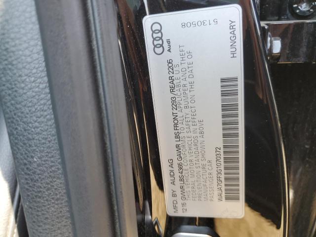 WAUA7GFF3G1070372 - 2016 AUDI A3 PREMIUM BLACK photo 12