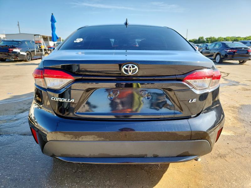 5YFEPRAE9LP129591 - 2020 TOYOTA COROLLA LE BLACK photo 6