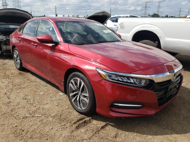 1HGCV3F12LA004356 - 2020 HONDA ACCORD HYBRID RED photo 4