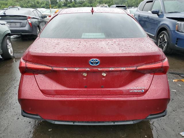 4T1B21FB8KU003124 - 2019 TOYOTA AVALON XLE RED photo 6