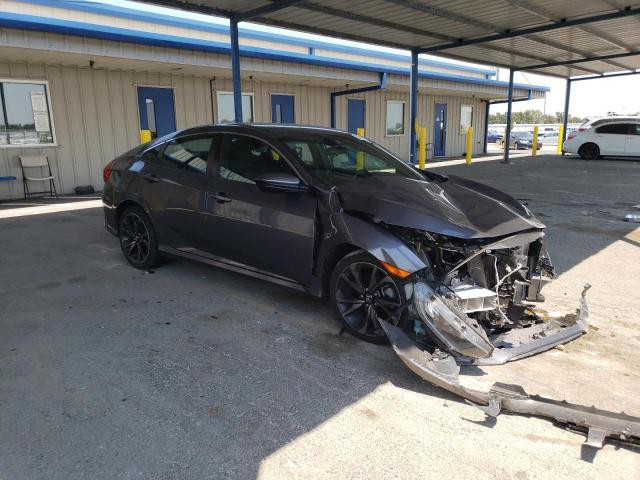 19XFC2F81ME203244 - 2021 HONDA CIVIC SPORT ნაცრისფერი ფოტო 4