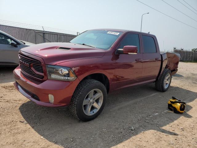 1C6RR7MT9JS202696 - 2018 RAM 1500 SPORT BURGUNDY photo 1