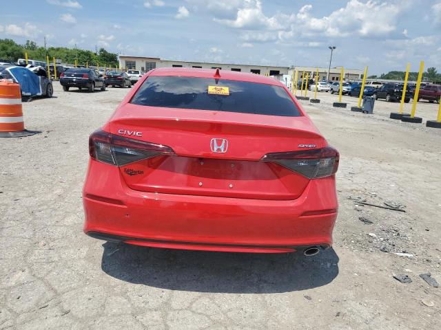 2HGFE2F59SH523043 - 2025 HONDA CIVIC SPORT წითელი ფოტო 6