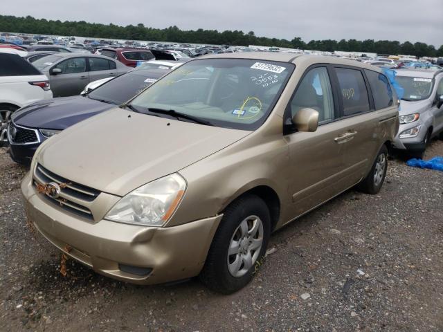 KNDMB233X66048768 - 2006 KIA SEDONA EX GOLD photo 2