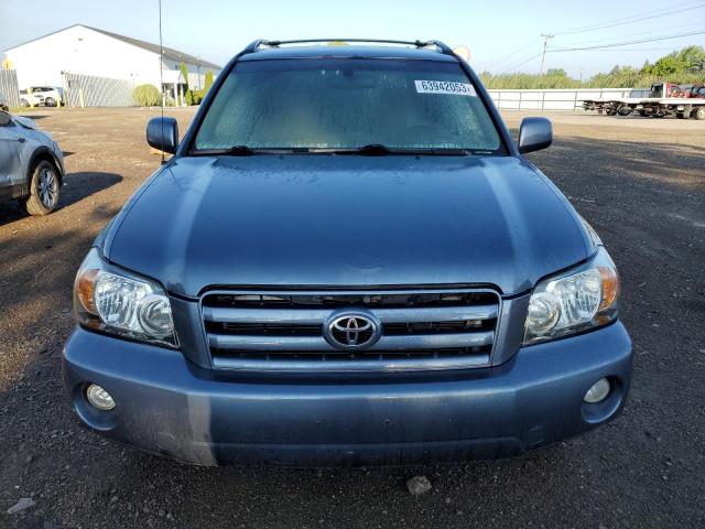 JTEHP21A870231493 - 2007 TOYOTA HIGHLANDER SPORT BLUE photo 5