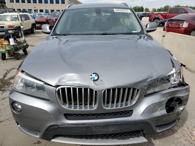 5UXWX7C54DL978414 - 2013 BMW X3 XDRIVE35I GRAY photo 5